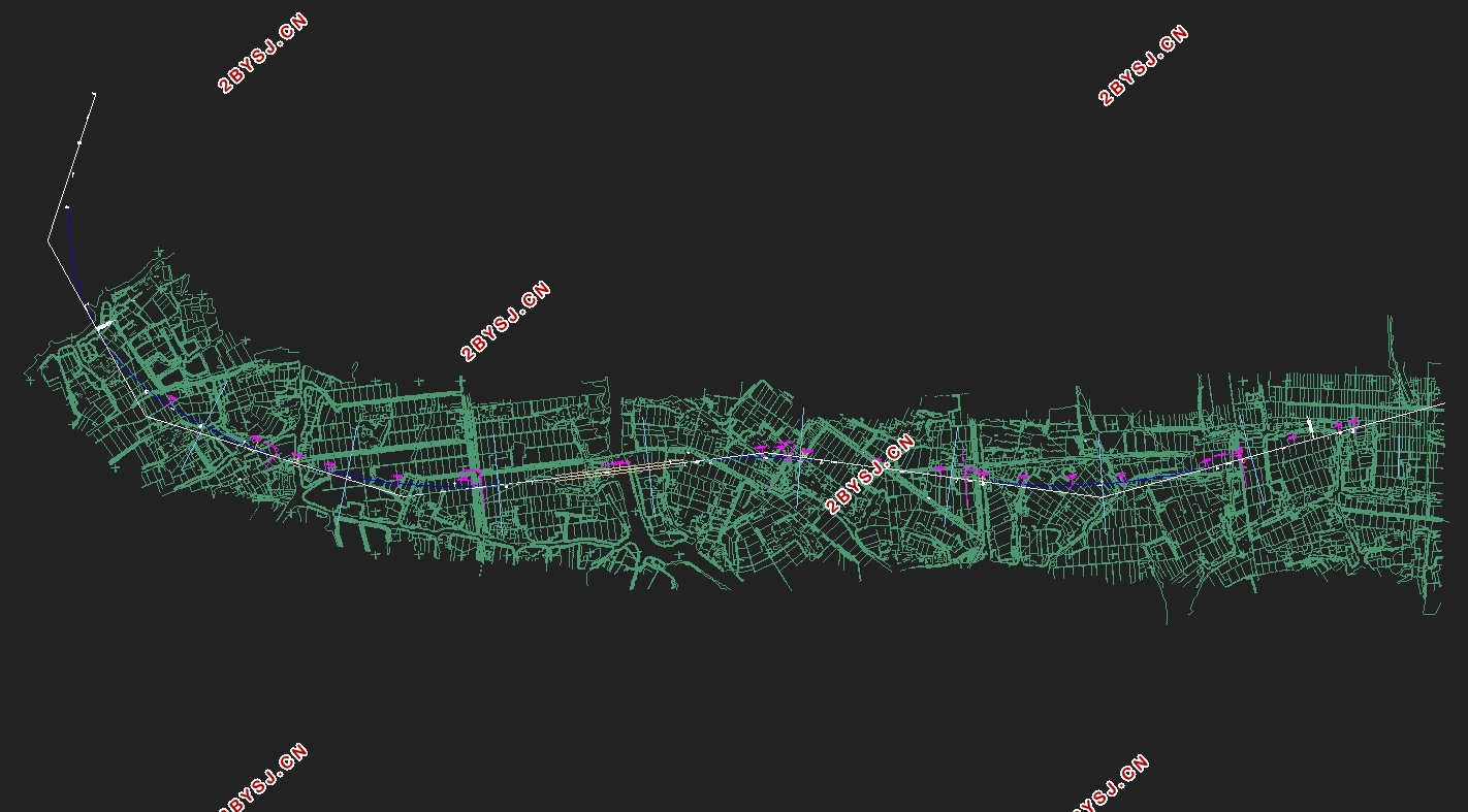 204国道A标段全长5.874km施工图设计(含CAD图)