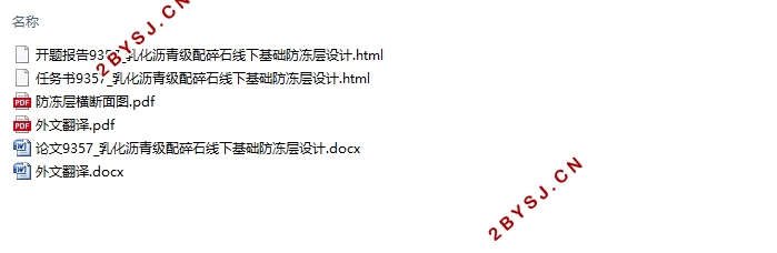 乳化沥青级配碎石线下基础防冻层设计