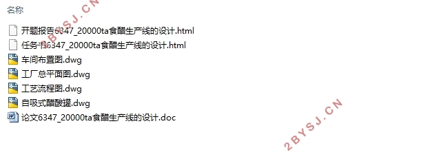 20000t/a食醋生产线的设计(含CAD图)