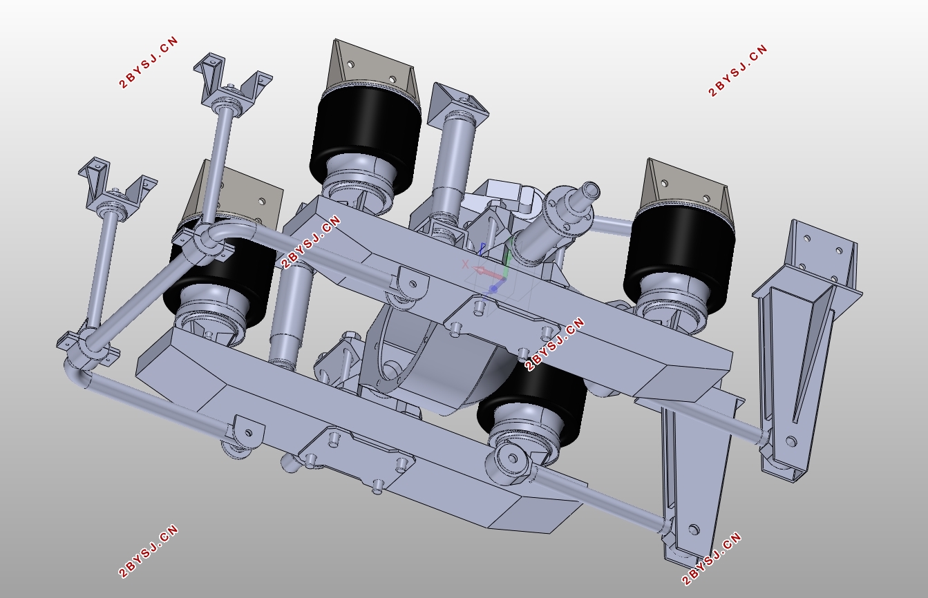 燃料电池公交客车悬架设计(含CAD图,SolidWorks三维图)
