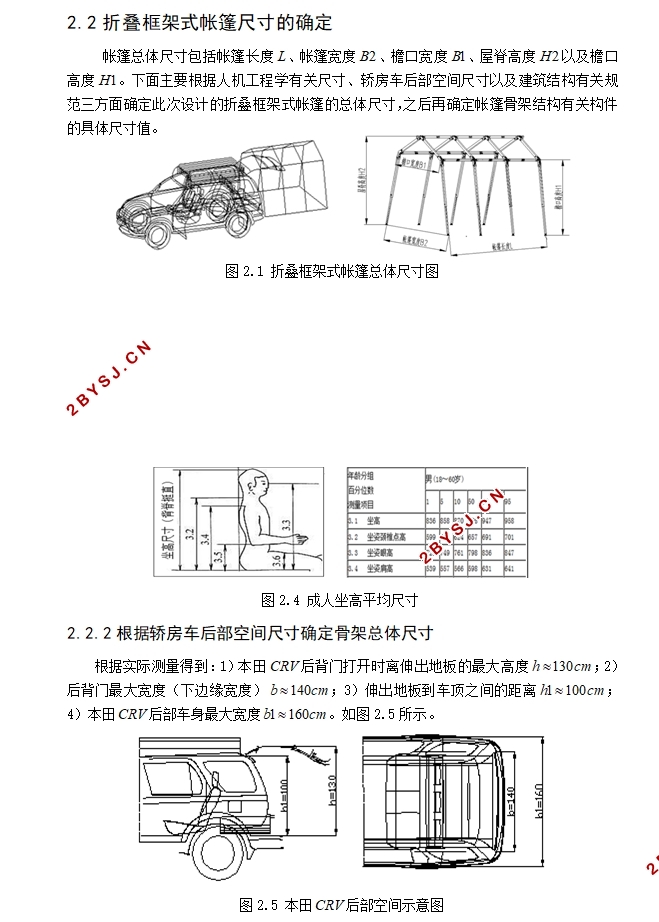 轿房车后部空间拓展(折叠框架帐篷结构)设计(含CAD图,CATIA三维图)