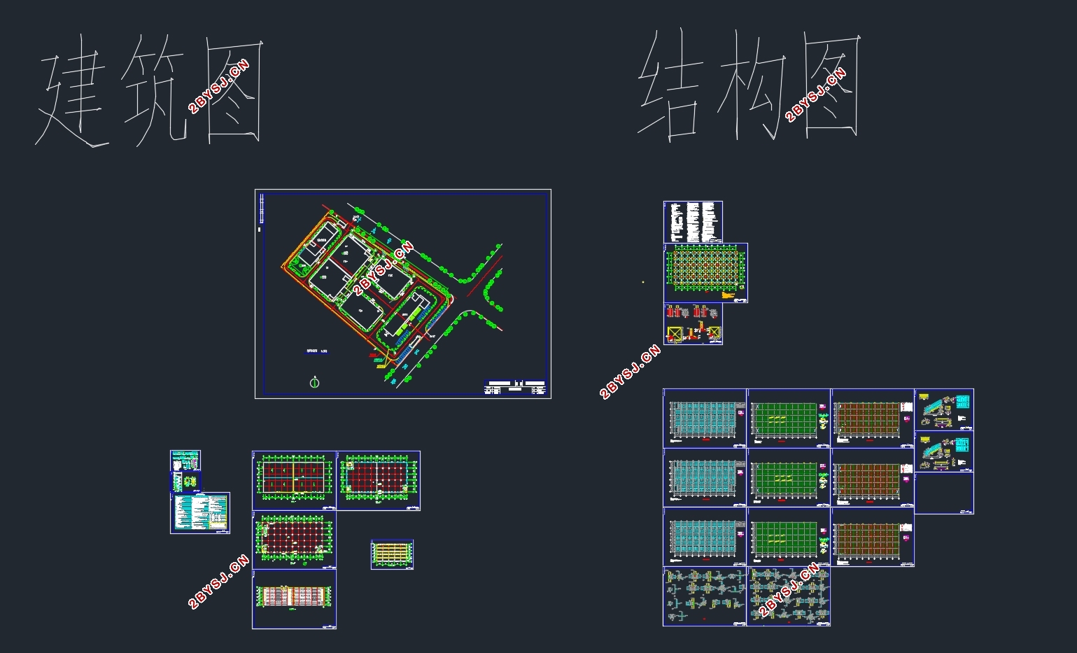 五层南京钢框架结构某公司工业厂房设计(含建筑图结构图)