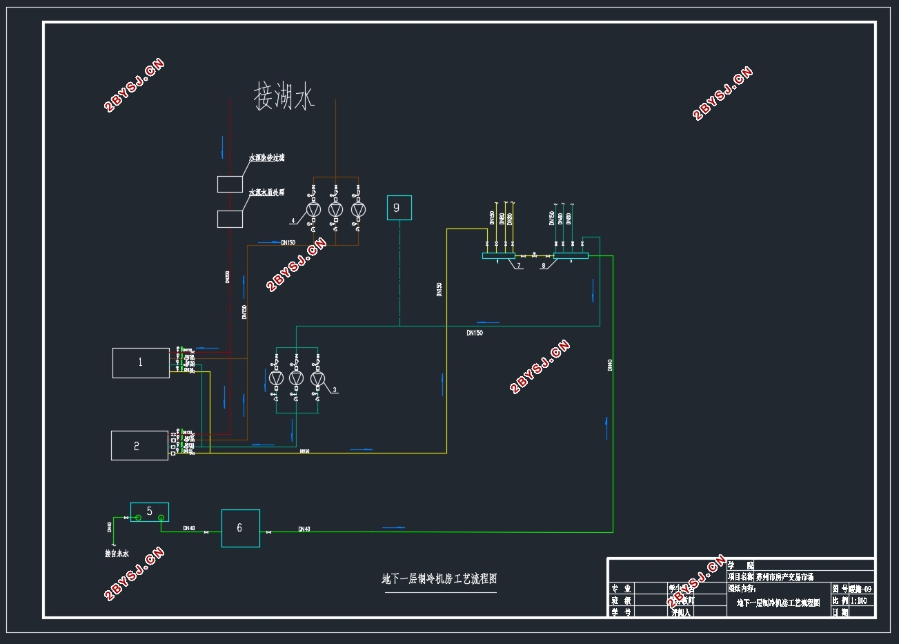 苏州市某房产交易市场空调系统设计(含CAD图)