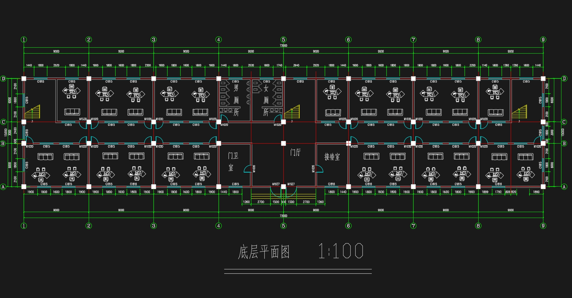 四层南京某区管委会办公楼施工组织设计(含建筑图结构图)