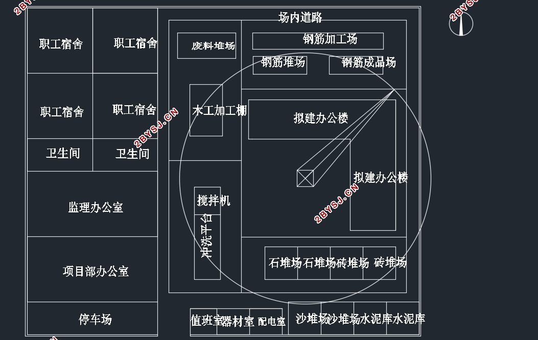 南京市某实验幼儿活动中心施工组织设计(含CAD建筑图)