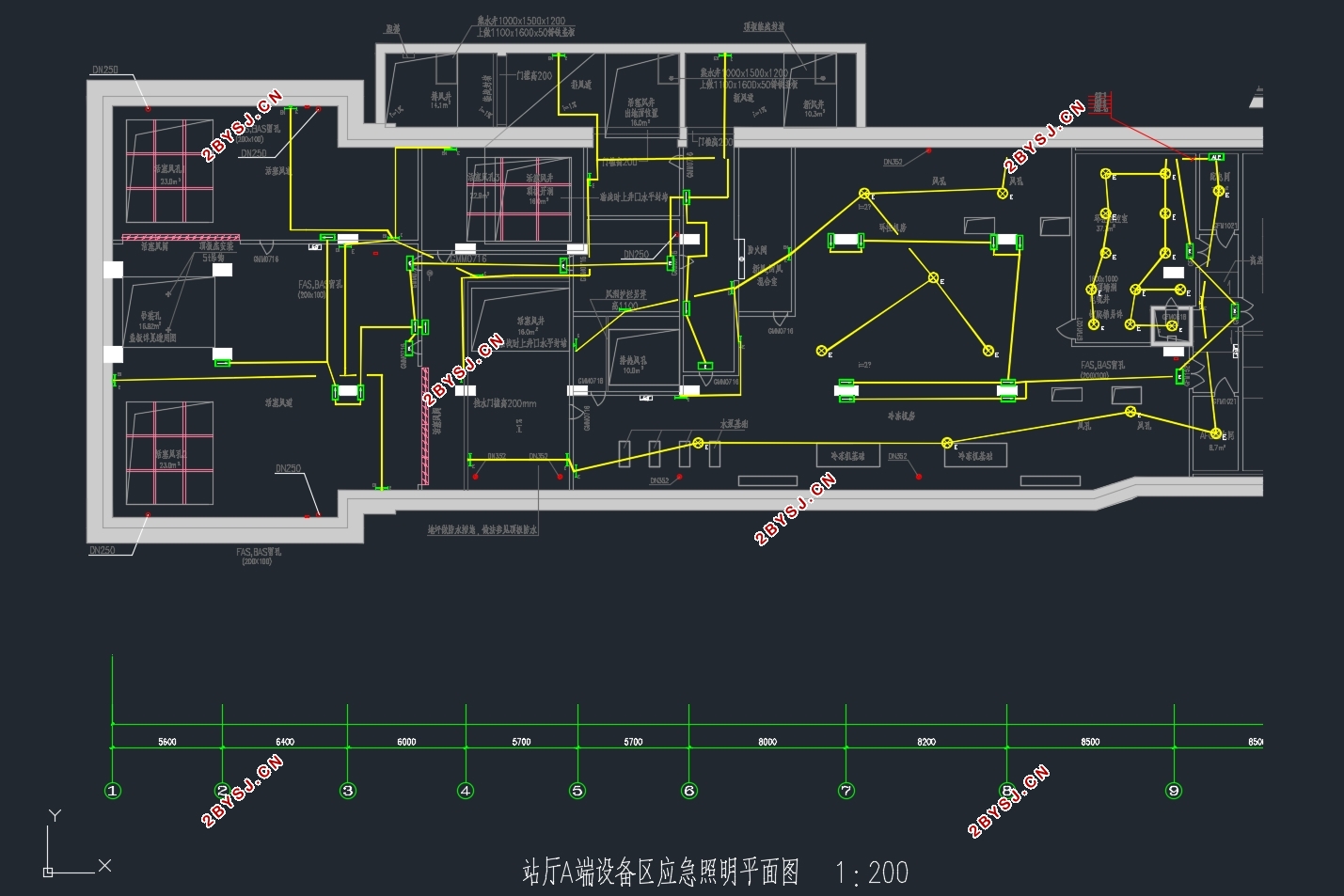 上海地铁8号线龙阳路车站电气设计(含CAD图)