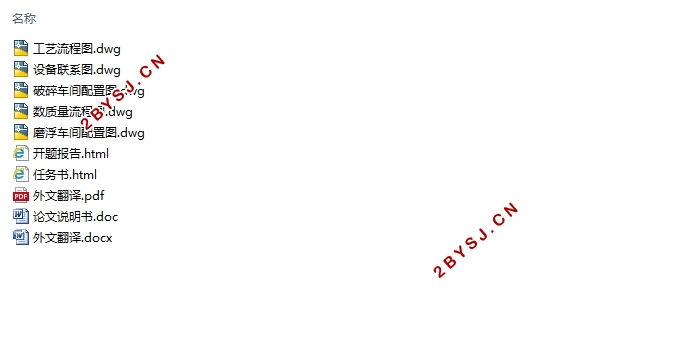20万吨/年萤石矿选矿厂设计(含CAD图)